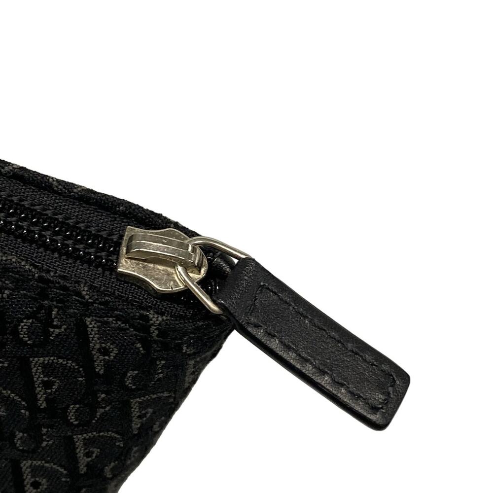 Christian Dior DIOR/ChristianDior Trotteur Handbag Black Dark Gray Jacquard - Picture 11 of 15